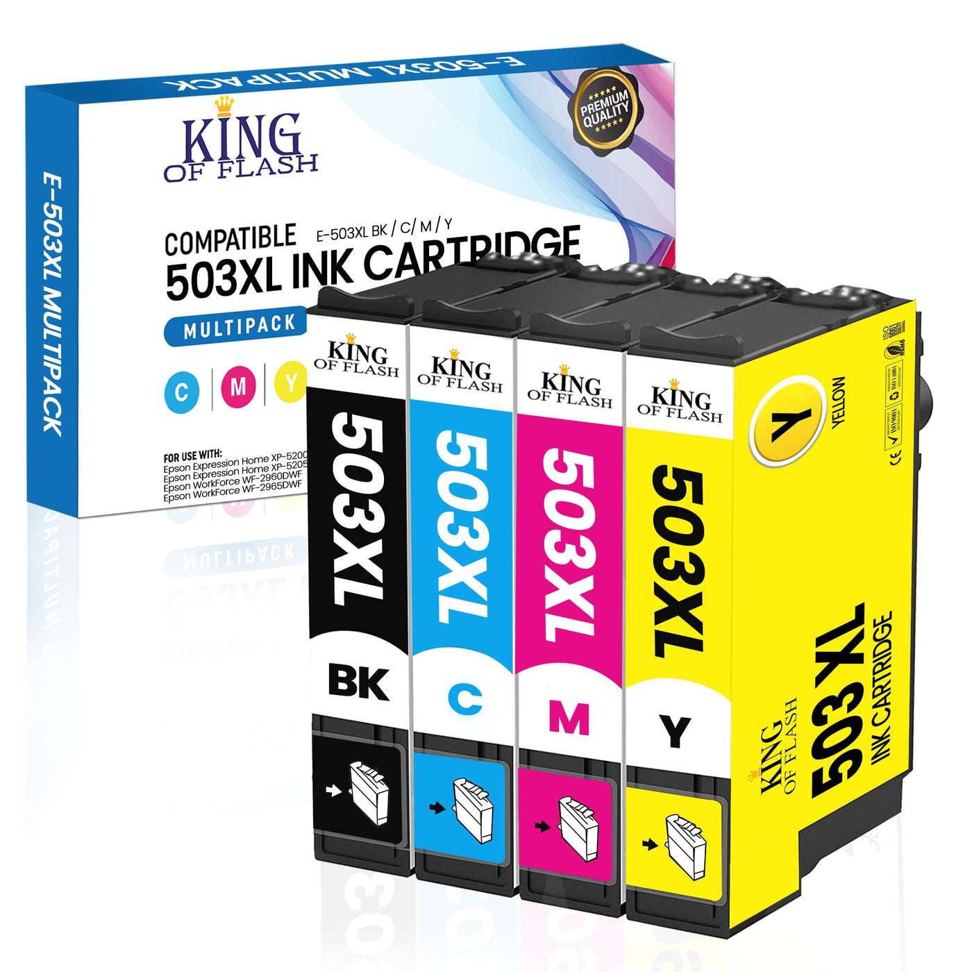 Compatible Epson 503xl Black Ink Cartridge Pack Of 4 — King Of Flash Uk 2664