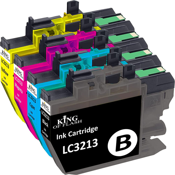 Compatible Brother 1 Set of 4 MFC-J491DW Ink Cartridges (LC3211/LC3213)