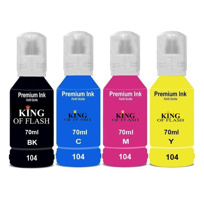 Compatible Epson Ecotank 104 Multipack High Capacity Ink Cartridges Pa — King Of Flash Uk 1165